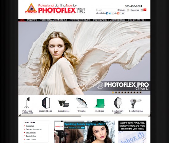 Photoflex Homepage - Aug 6, 2013
